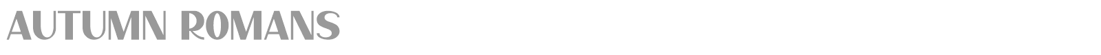 Autumn Romans font preview
